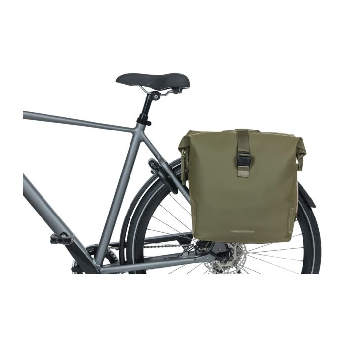 Basil | Dubbele Fietstas SoHo Nordlicht MIK | 41 liter | Mosgroen