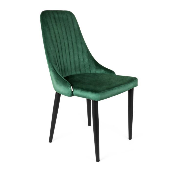 HOMLA | Stoel | Gestoffeerd | Groen | 45x45x90 cm