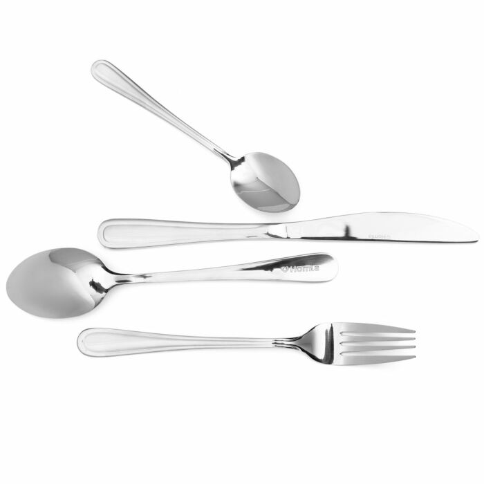 HOMLA | Bestek Bestekset | 24-delig Zilver - Vaatwasmachinebestendig met Tijdloos Handvat