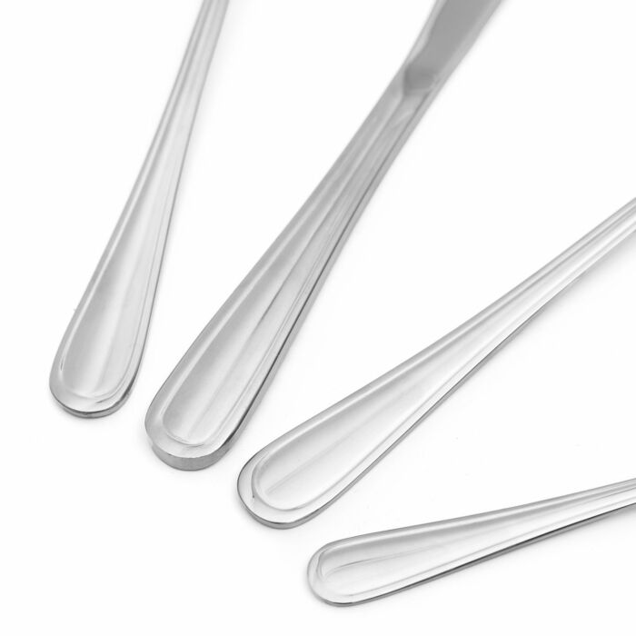 HOMLA | Bestek Bestekset | 24-delig Zilver - Vaatwasmachinebestendig met Tijdloos Handvat