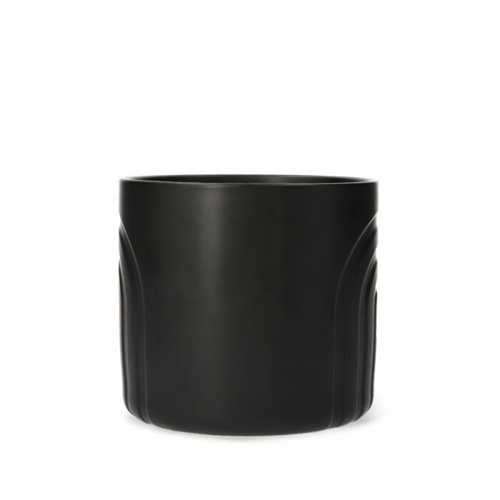 Homla SUZI Plantenpot | zwart 17x17x16 cm