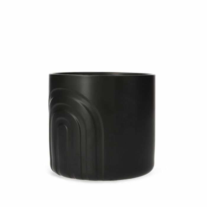 Homla SUZI Plantenpot | zwart 17x17x16 cm
