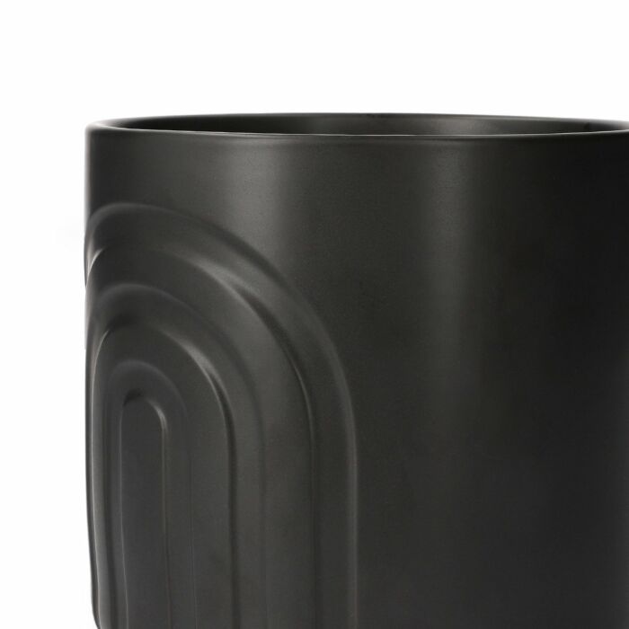 Homla SUZI Plantenpot | zwart 17x17x16 cm