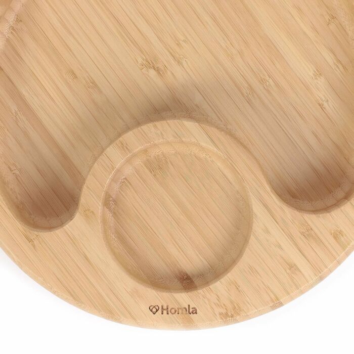 Homla | Bamboe serveerplank | Natuurlijke houten schotel voor snacks