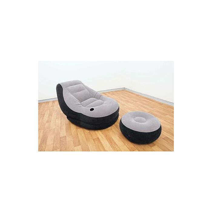 Intex | Ultra Lounge Stoel | Opblaasbaar met Poef