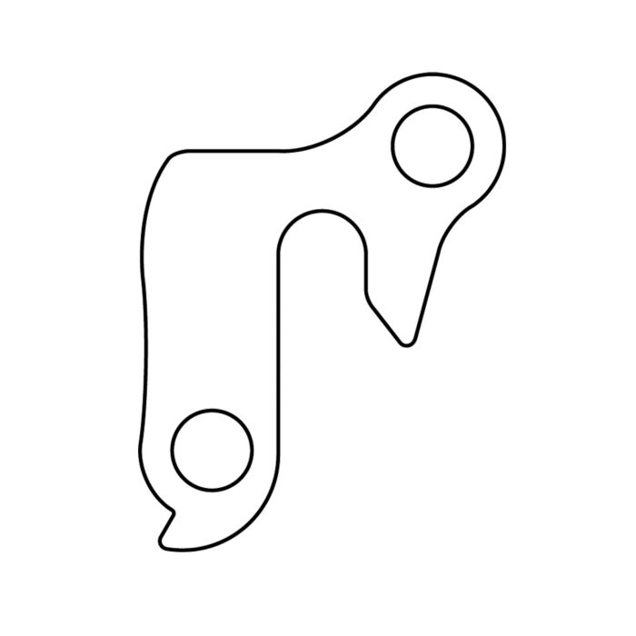 Marwi | Derailleurpad | AL 6061 aluminium met bevestigingsschroef