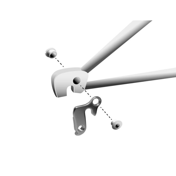 Marwi | Derailleurpad | AL 6061 aluminium met bevestigingsschroef
