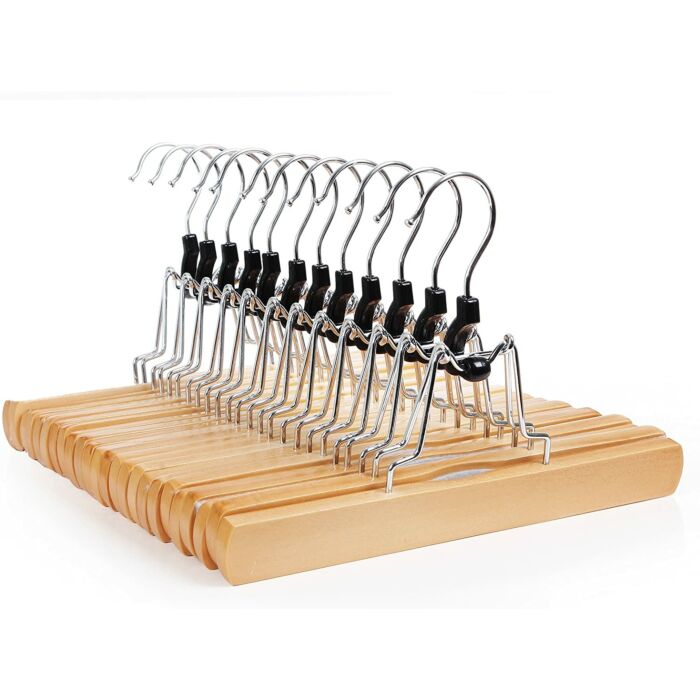 Songmics Houten Broekspanner Naturel