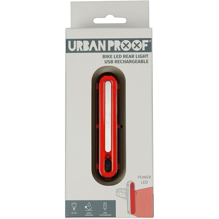 Urban Proof | Achterlicht | USB-oplaadbaar, Ultra Bright, 52 lumen