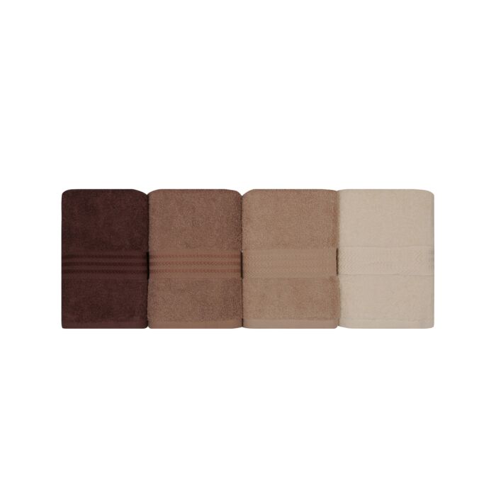 Asir handdoekset (4 stuks) – room beige – 50 x 90 cm