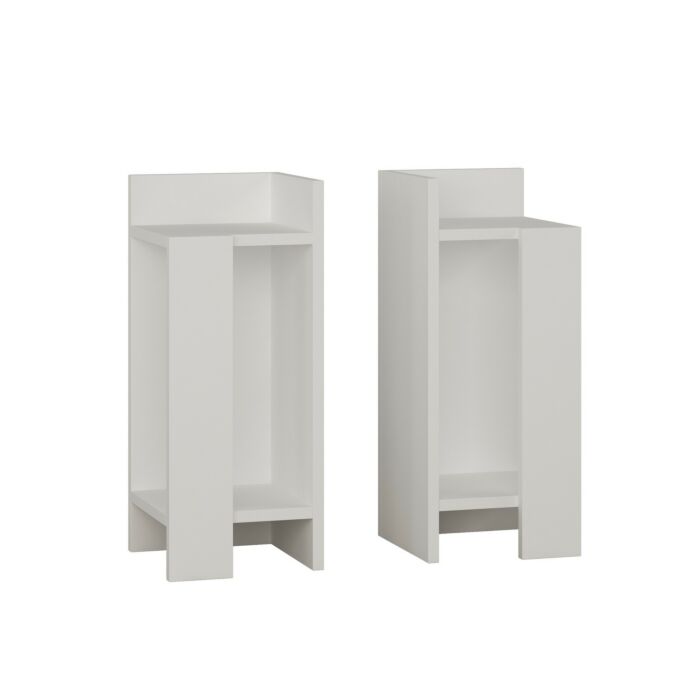 Asir Nachtkastje - Wit - 25 x 60 x 27 cm