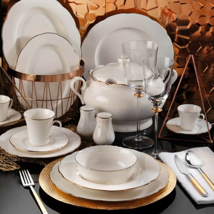 Asir Dinneret (83 stukken) - Wit Koper