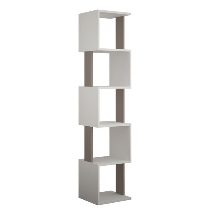 Asir | Boekenplank | Wit | 35 x 30 x 161 cm
