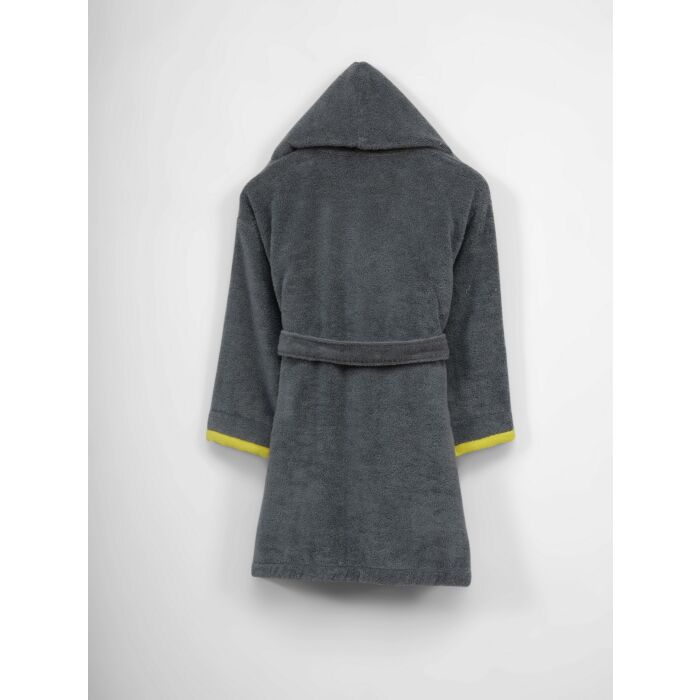 Asir Kid's badjas - Grijs Geel - Maat 3/6 Jaar