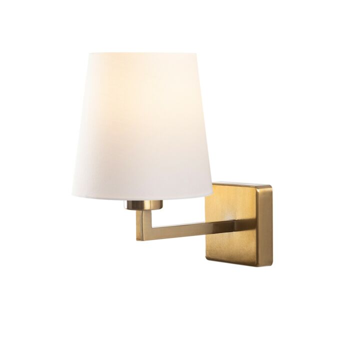 Asir - Wandlamp - Wit goud - 18 x 30 x 24