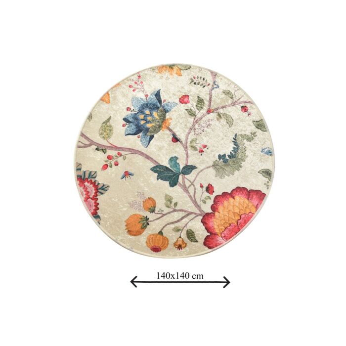 Asir badmat - multikleurig - diameter 140 cm