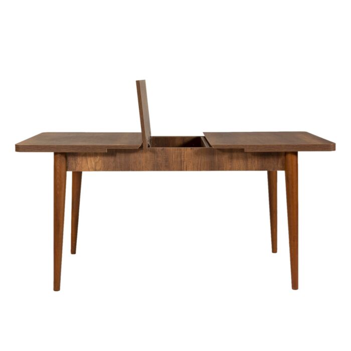 Asir - Uitbreidbare eettafel - Okkernoot - 130 x 80 x 77