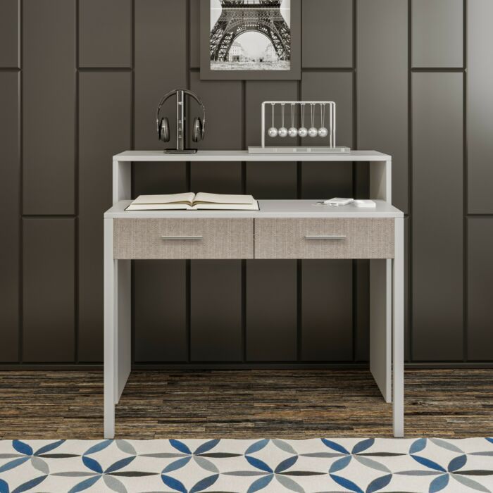 Asir Scandinavisch Bureau | Wit | 99 x 88 x 66 cm