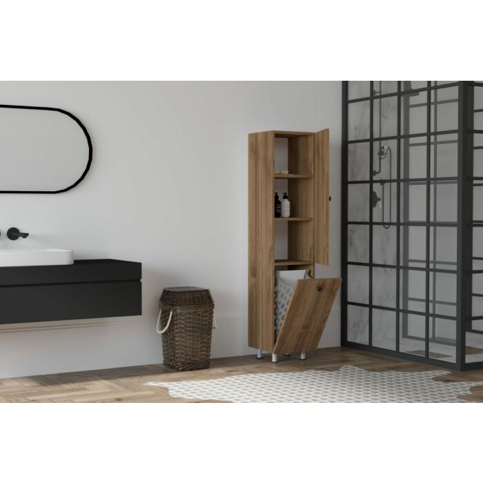 Asir Badkamerkast - Notelaar - 35 cm x 154.8 cm x 31.9 cm