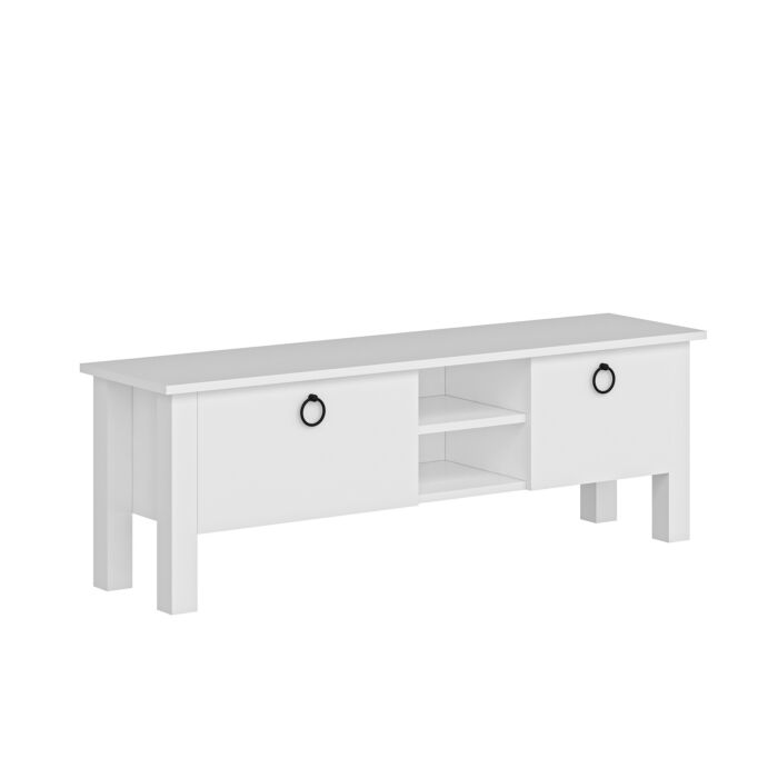 Asir TV Kast | Televisiemeubel | Wit - 140 x 44,8 x 35 cm