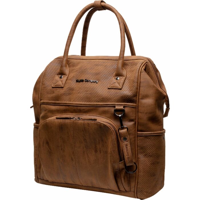 Little Company Luierrugzak Riga Perfo - Cognac |Babyhuys.com