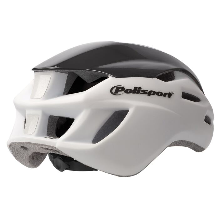 Polisport | Fietshelm Aero R | 55-58 cm | Mat Wit/Zwart/Fluo Geel