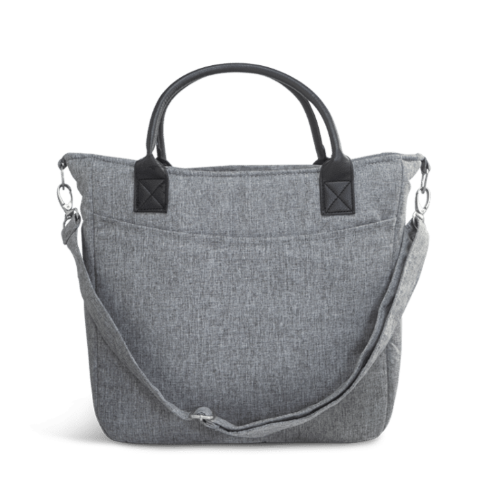 Leclerc Luiertas Grey Melange | Zijaanzicht | Babyhuys