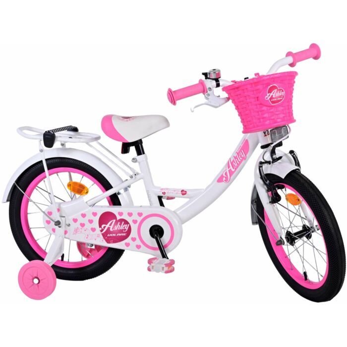 Volare kinderfiets voor meisjes, 16 inch, wit