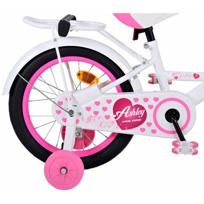 Volare kinderfiets voor meisjes, 16 inch, wit