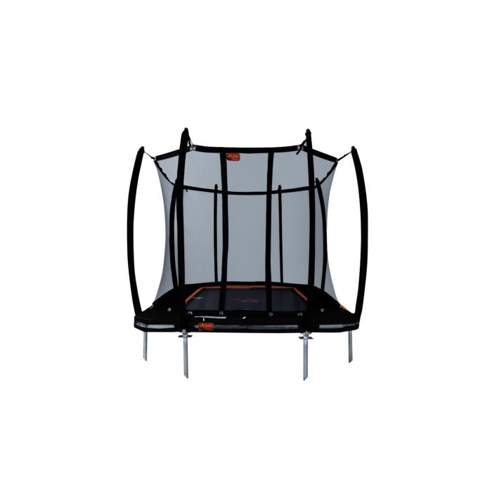 Avyna InGround-trampoline 305 × 225 cm (223) – Zwart – inclusief gratis afdekhoes