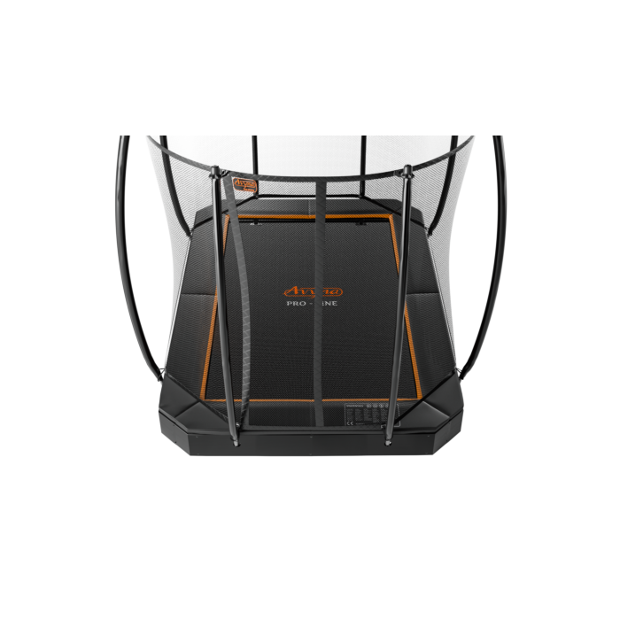Avyna | Trampoline FlatLevel 380x255 (238) met net | Zwart