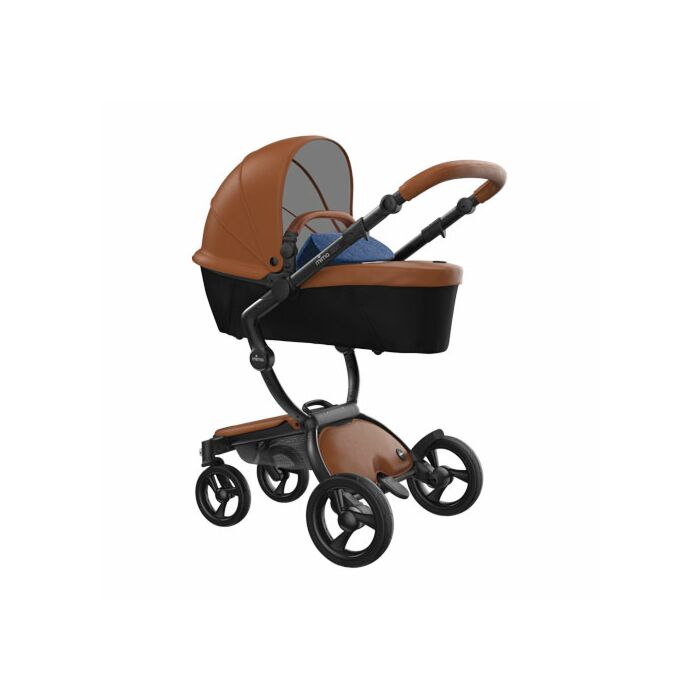 Mima Xari Kinderwagen Frame Black Zitting Kap Camel Starter Pack Denim Blue