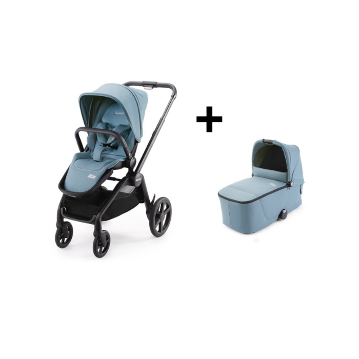 Recaro Kinderwagen Celona Black Frame - Prime Frozen Blue