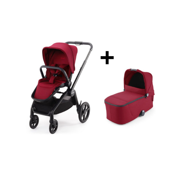 Recaro Kinderwagen Celona Black Frame - Select Garnet Red