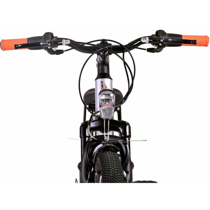 Volare Cross Kinderfiets - Jongens - 24 inch - Zilver - 18 versnellingen - Twee handremmen (22545)