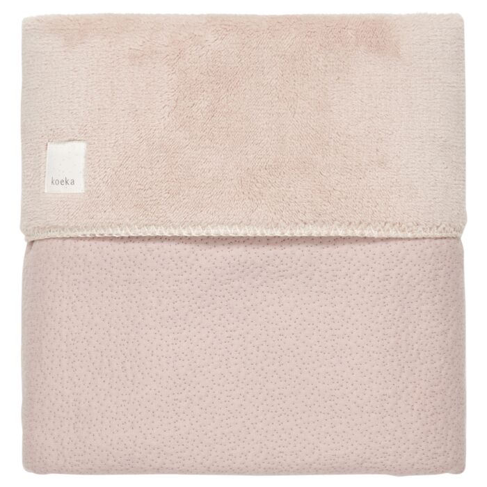 Koeka Ledikantdeken Teddy Riga Grey Pink