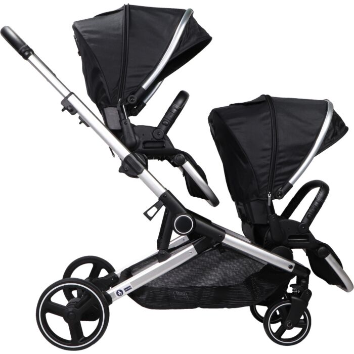 Ding Amigo Tandem/Duowagen Black/Silver (2 seats)