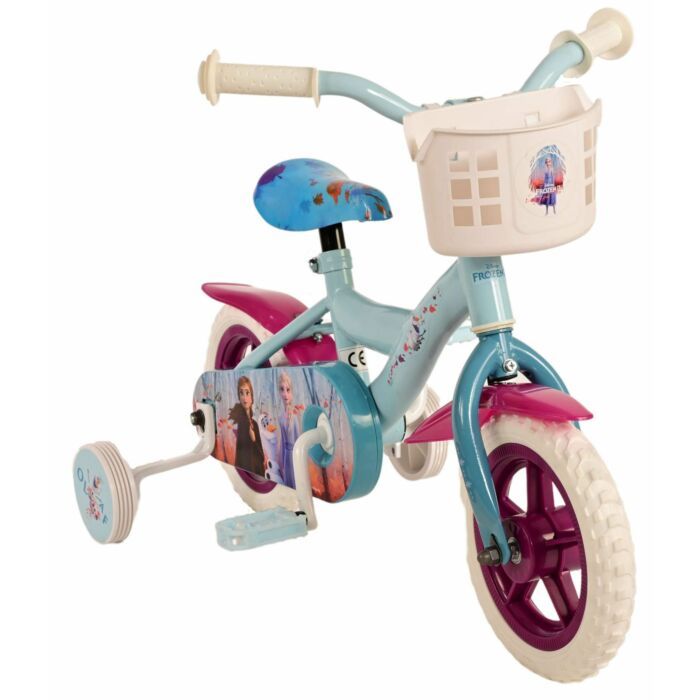 Disney kinderfiets 10 inch voor meisjes – blauw/paars