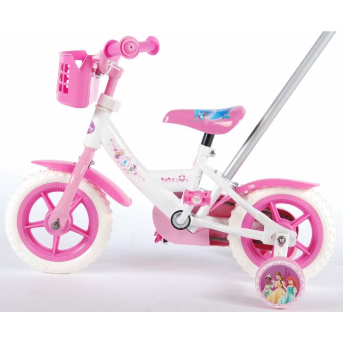 uitbreiden Verhuizer Toevoeging Disney Princess Kinderfiets - Meisjes - 10 inch - Roze/Wit (31003)
