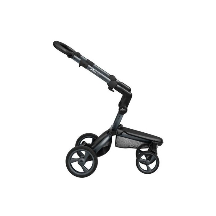 Mima Xari Kinderwagen | Frame - Grafietgrijs | Zitting + Kap - Sneeuwwit | Starterpakket - Zwart & Wit