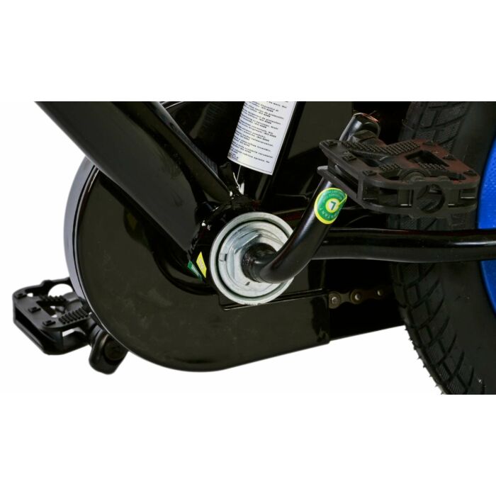 Hot Wheels kinderfiets 12 inch voor jongens in zwart, oranje en blauw