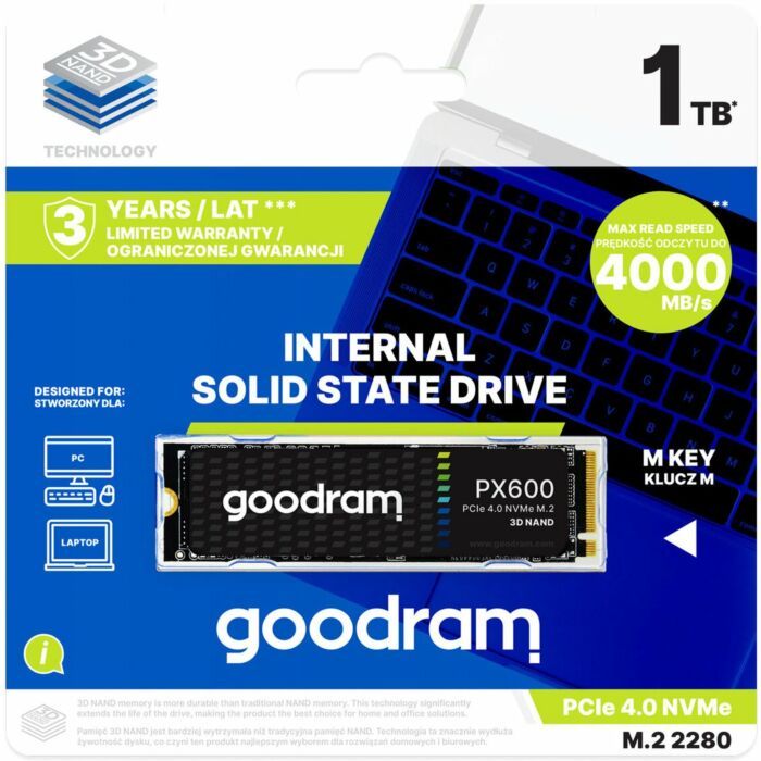 GOODRAM | SSD | 500GB | PCIe 4x4 2280
