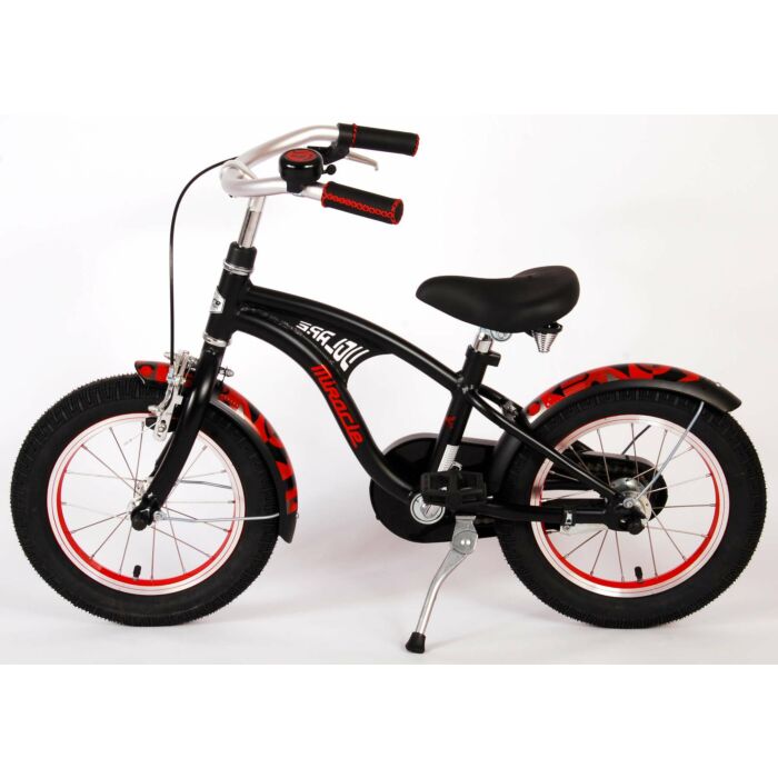 Volare Miracle Cruiser | Kinderfiets | 14 inch | Jongens | Mat Zwart