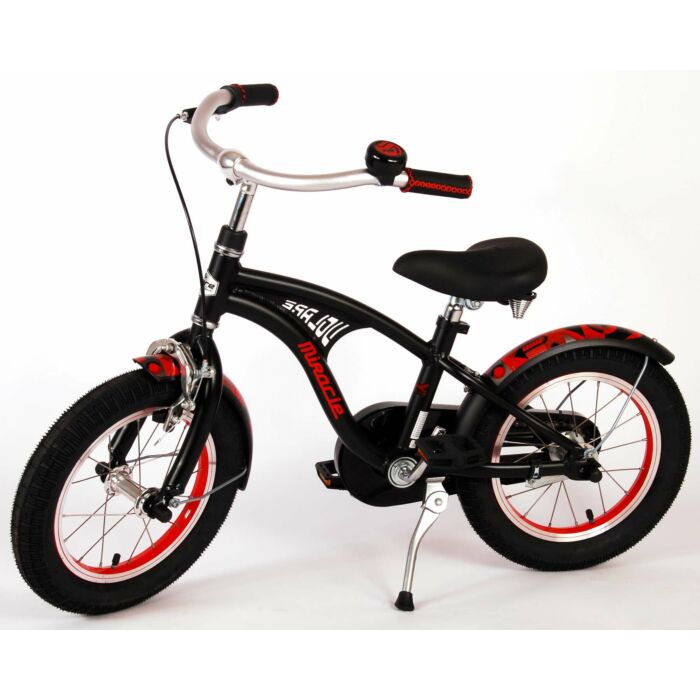 Volare Miracle Cruiser | Kinderfiets | 14 inch | Jongens | Mat Zwart