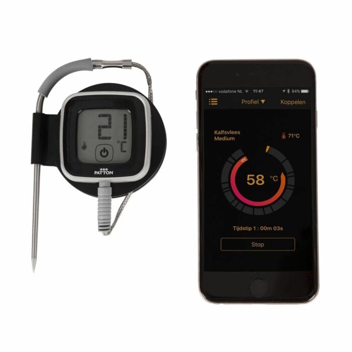 Patton Emax | Bluetooth Smart Thermometer | Inclusief 1 RVS Probe