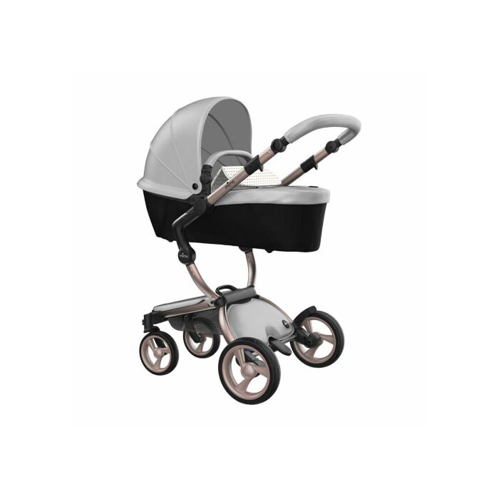 Mima Xari Kinderwagen | Frame - Rose Gold | Zitting + Kap - Argento | Starter Pack - Sandy Beige