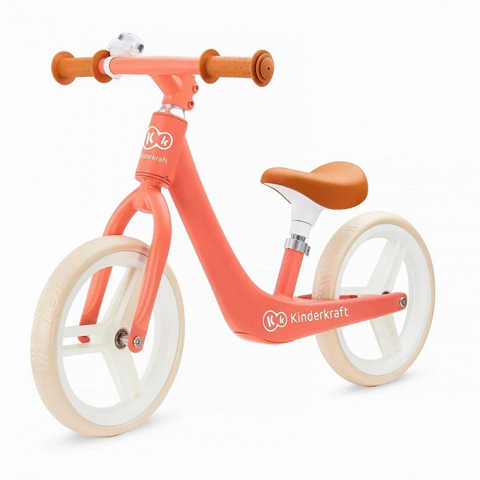Kinderkraft Balance bike FLY PLUS magic coral | Babyhuys.com