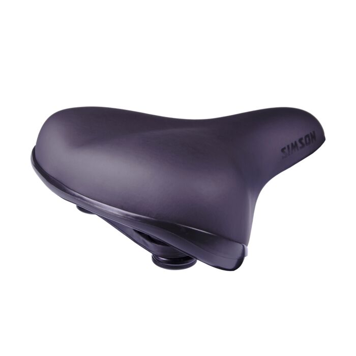 Simson | Fietszadel | Comfortabele soft foam vulling - Zwart