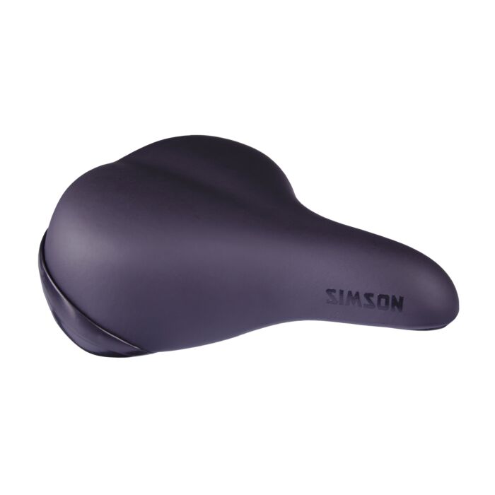 Simson | Fietszadel | Comfortabele soft foam vulling - Zwart