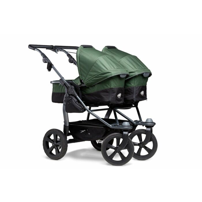 TFK Duo Ecco - Poussette Double Combi - Olive - Babyhuys.com